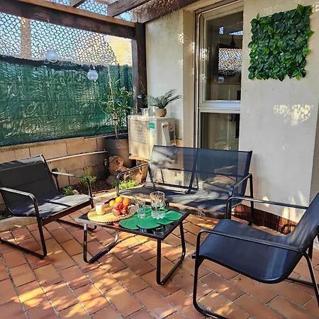 Апартаменты Cap D 4pers 1bb Rdc Calme Clim Terrasse Bbq